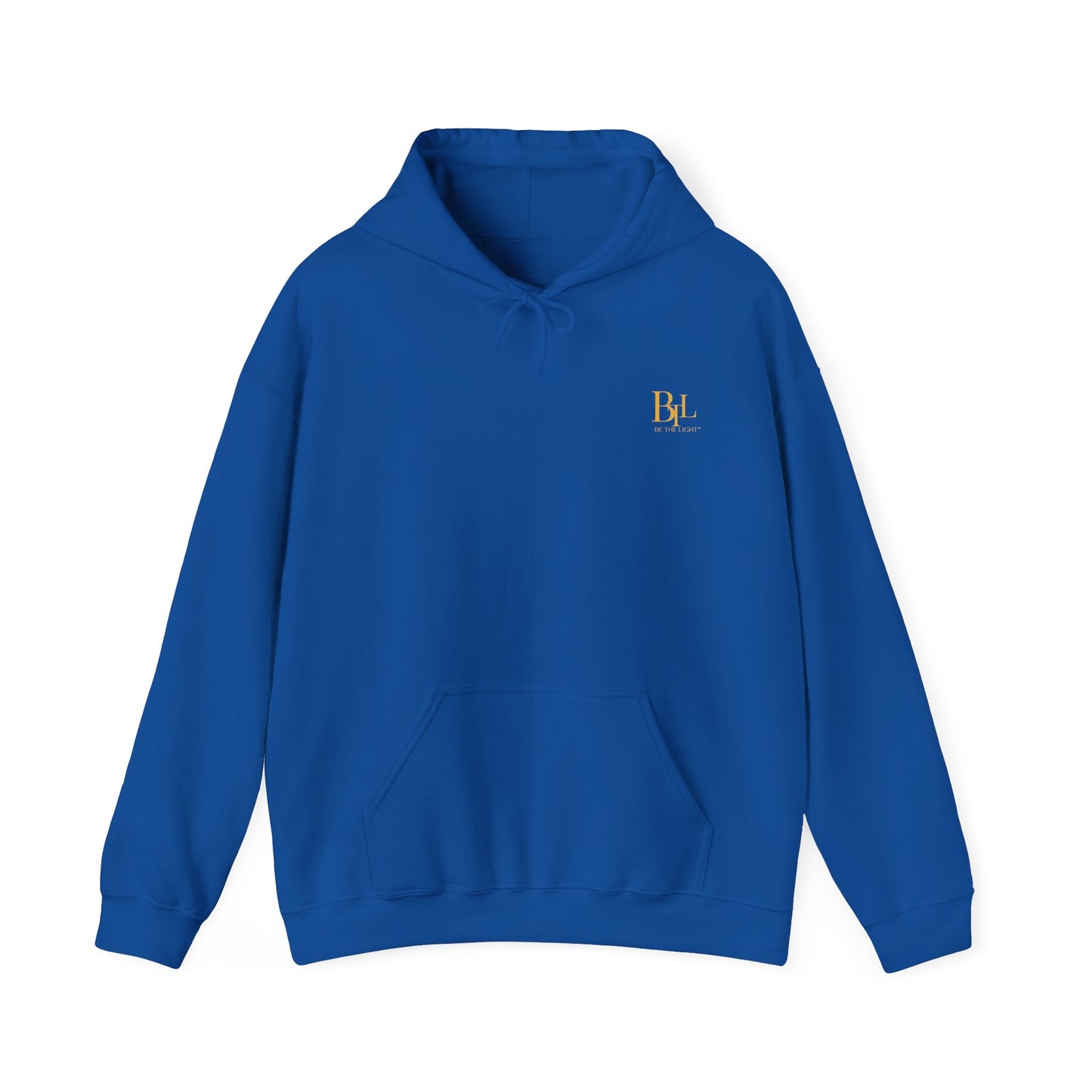 Faith over Fear hoodie blue/yellow