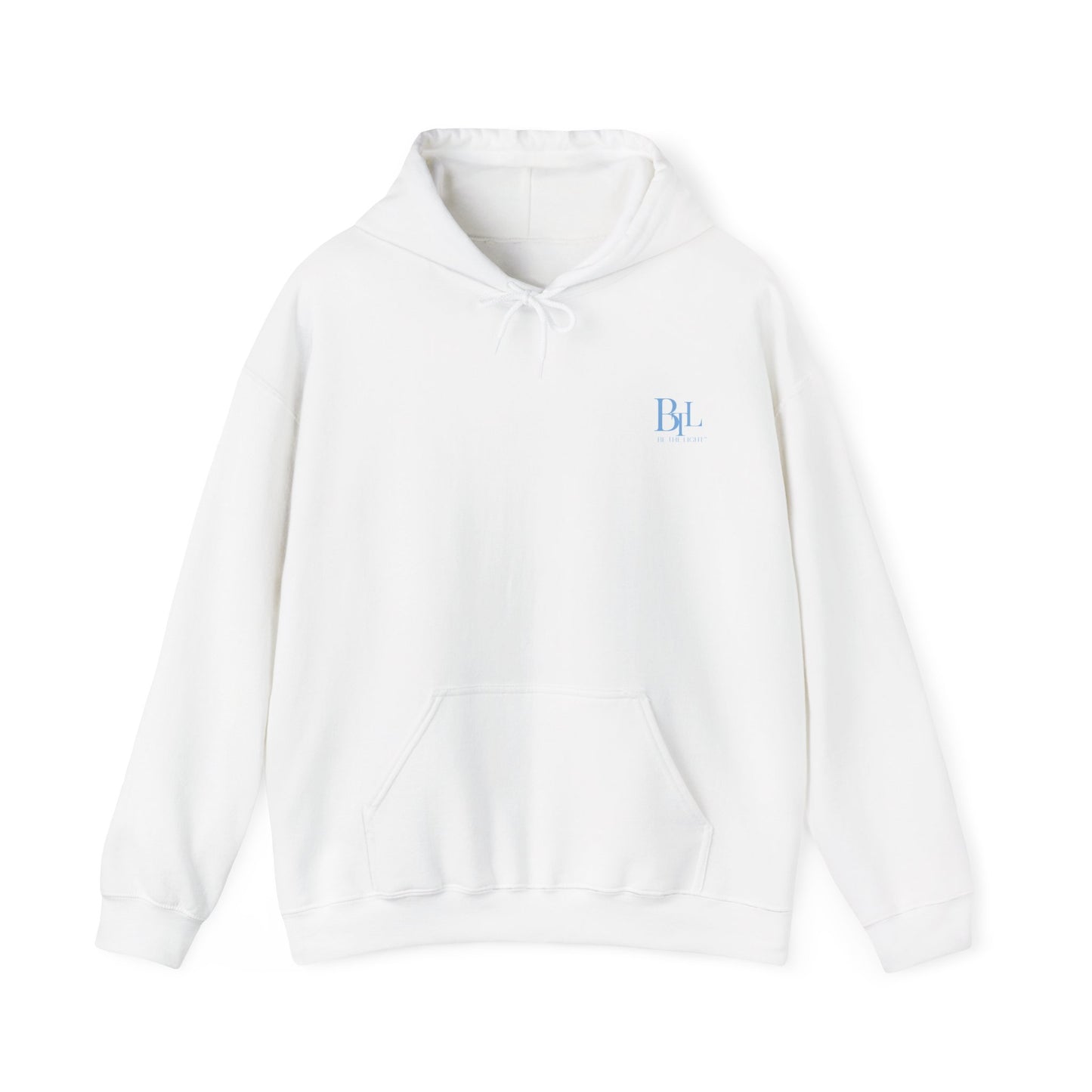 Faith over Fear Hoodie White/Light blue