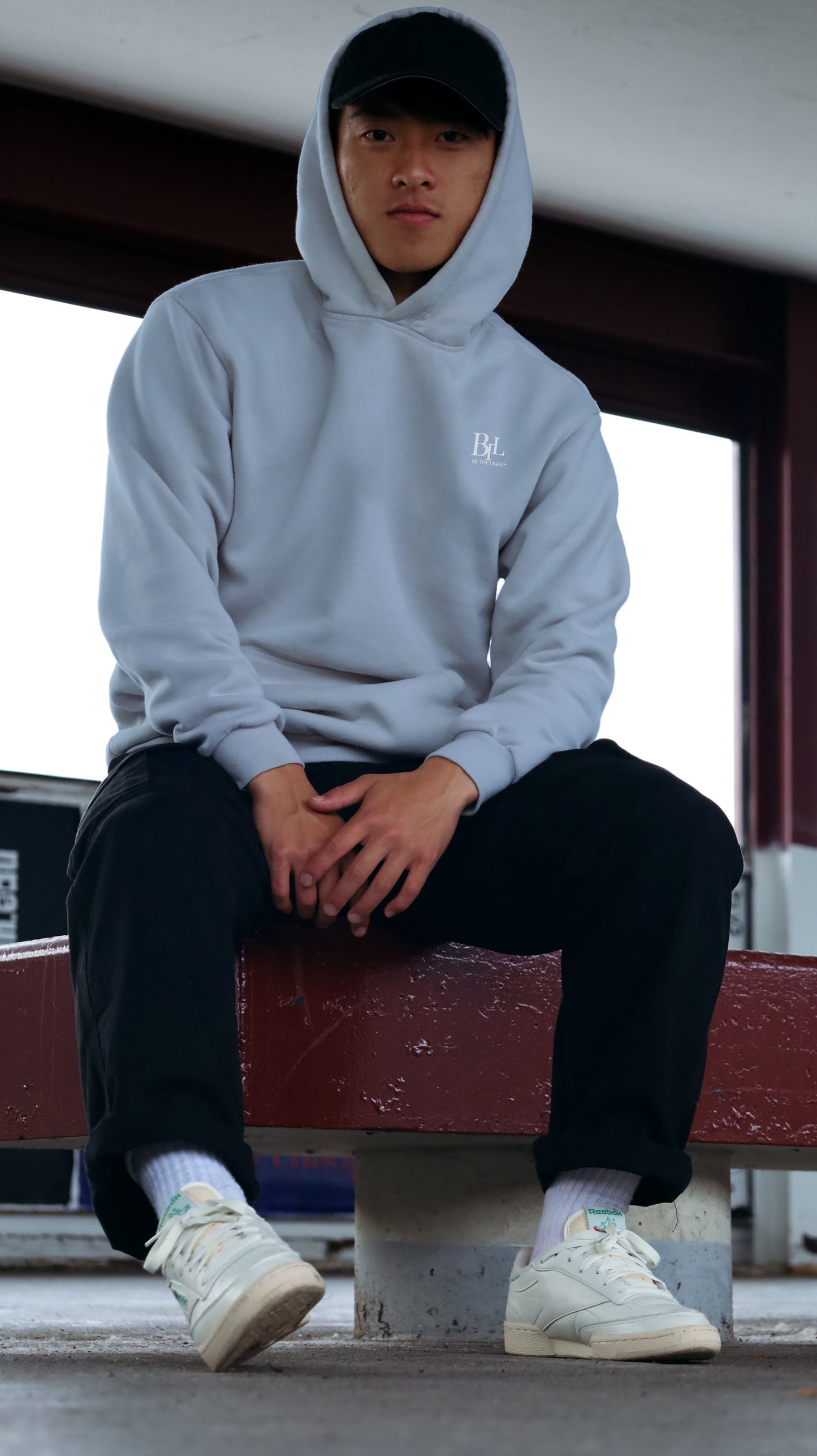 Be The Light Hoodie Blue
