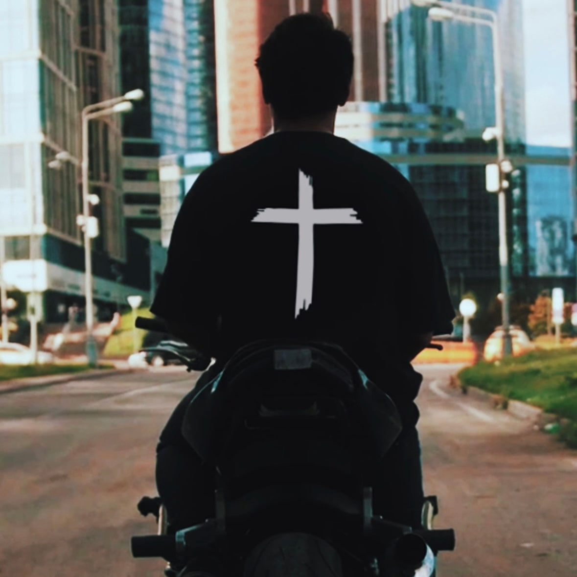 T-shirt Cross Black