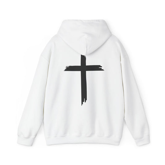 Be the light Cross Hoodie – White